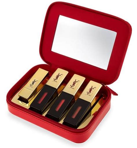 ysl glossy stain set for holiday 2015|YSL inks lip stain.